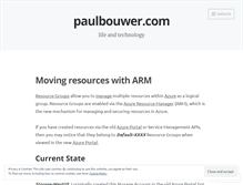 Tablet Screenshot of blog.paulbouwer.com